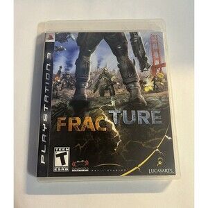 Fracture Sony PlayStation 3 2008 PS3 Lucas Arts Complete with Manual Tested